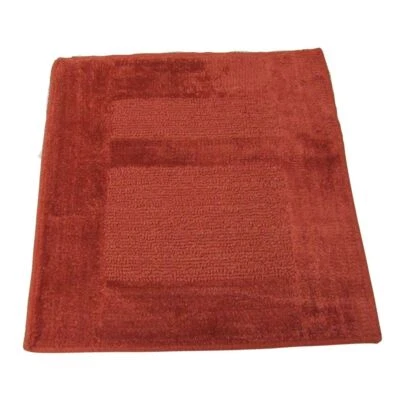 Sanwood WC Vorleger Toilettenvorleger Badematte Bad Teppich 50x50cm Terracotta   - Bild 1 von 2