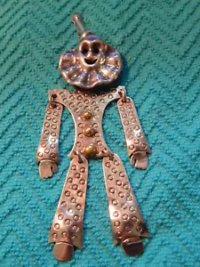 Grande Spilla Articolata Clown Moderno Sterling 925 - Alta 5" - Messico - Foto 1 di 7