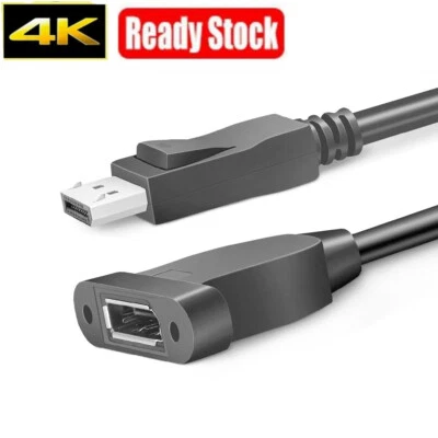 Kurzer Displayport zu Displayport Verlängerungs Kabel 4K DP Kabel Adapter 20cm - Bild 1 von 4