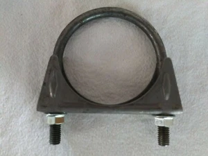 Nickson Heavy Duty 3" MUFFLER CLAMP 3/8" U-Bolt w/Flange Nuts - Exhaust Support - Picture 1 of 1