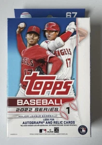 2022 Topps Series 1 MLB Baseball HANGER BOX - Factory Sealed (67 Cards) - Picture 1 of 2
