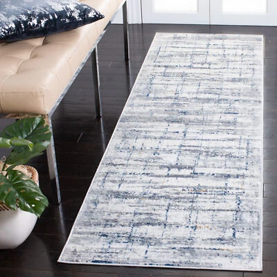 Safavieh Amelia GREY / BLUE 2' X 8' Runner - ALA451F-28 - Image 1 of 3