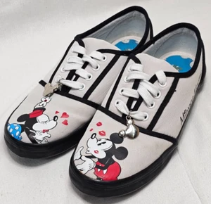The Bradford Exchange x Disney Mickey and Minnie Mouse Shoes Women’s Size 6.5 - Picture 1 of 13