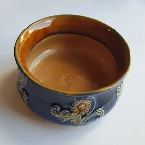 Royal Doulton Lambeth antique bowl dish art glazed 12cm England #7350 Victorian - Picture 1 of 15