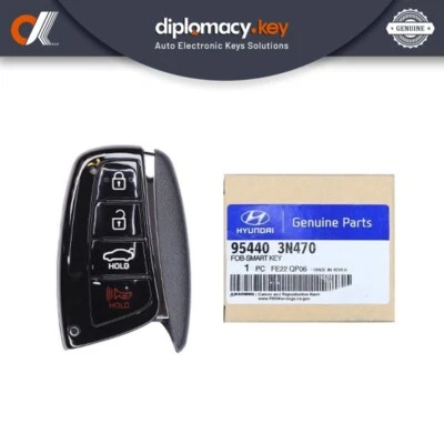 Genuine Hyundai Equus 2013-2016 Smart Key - 4 Buttons - 433MHz - 95440-3N470 - Image 1 of 3
