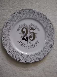 10,25 Zoll Vintage 25th Anniversary dekorative Platte Norcrest - Bild 1 von 4