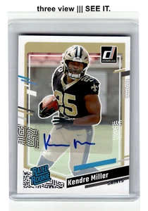 KENDRE MILLER 2023 Panini Donruss RC Rated Rookie Auto #375 - Picture 1 of 6