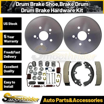 Tambores de freno traseros y zapatas de freno kit de resorte de hardware para Toyota Celica 1993 Foto 1 de 4