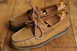 Timberland Marrón Tostado Nubuck Barco Cubierta Zapatos Bota Para Hombres Reino Unido 8.5 EE. UU. 9 UE 43 - Imagen 1 de 10