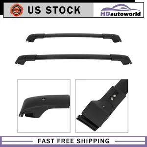 Roof Rack Cross Bar For 16-19 Ford Explorer Aluminum Black Luggage Carrier - Picture 1 of 9