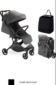 Lightweight Baby Stroller,Airplane-Friendly TraveL,Only 11.5 lbs( BLK) - Picture 1 of 4