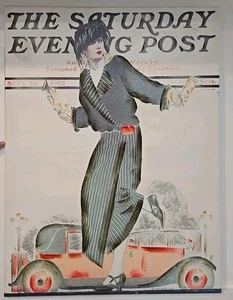 23. September 1922 Samstag Abend Post Leinwand Wandbild - 29,5" breit x 39,5" hoch - Bild 1 von 7