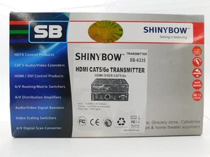 Transmisor Shinybow SB-6335T HDMI sobre CAT5e/6/7 único con IR bidireccional - Imagen 1 de 9