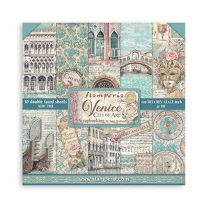 Stamperia 12" x 12" Paper Sheets Venice City of Art SBBL172 - Picture 1 of 9