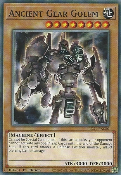 Ancient Gear Golem - LDS1-EN080 - Common - 1st Edition - Damaged - Image 1 of 1