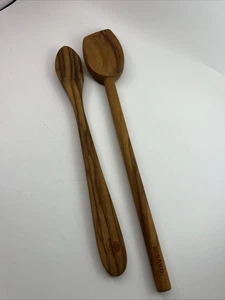 Berard France Olive Wood Tasting Spoon And Stirring Spoon Cut On Bias 45 degree - Picture 1 of 5