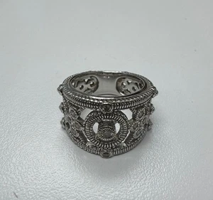 Judith Ripka | 0.1ctw Natural Diamond Ring | 18k Gold | 11.20gms | Ring size 5.5 - Picture 1 of 8