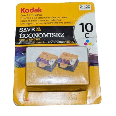 Pack of 2 Kodak Technology Color Printer Ink Cartridges 10C All in One Easyshare - Image 1 of 4