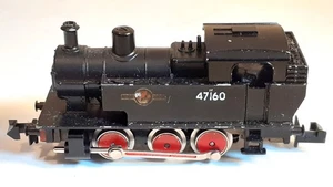 LOCOMOTORA TANQUE HORNBY MINITRIX N 201 - CALIBRE N 0-6-0 2F 47160 B.R. NEGRO - Imagen 1 de 6
