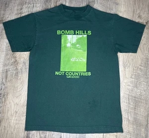 Vintage Original GX1000 Bomb Hills Not Countries Shirt Gr. M grün Skateboard Y2K - Bild 1 von 6