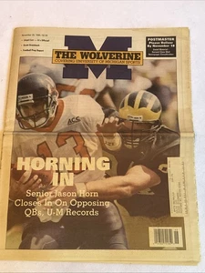 1995 Wolverine U of M University Of Michigan newspaper NCAA Jason Horn - Picture 1 of 15