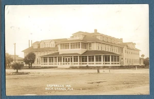 297 Vint 1919 RPPC Photo Postcard Gasparilla Inn Boca Grande Florida Roadside - Picture 1 of 2