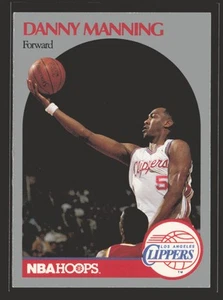 1990-91 Hoops #147 Danny Manning Los Angeles Clippers - Picture 1 of 2