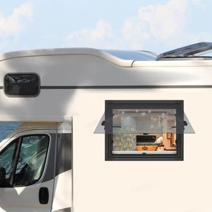 600x450mm RV Caravan Camper Van Push Out Window RV Window With Window Screen - Bild 1 von 15