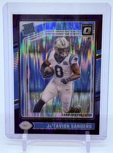 2024 Panini Donruss Optic #244 JaTavion Sanders Rookie RC Purple Shock Panthers - Picture 1 of 2