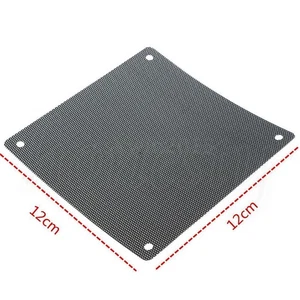 5PCS 120mm Cuttable Black PVC PC Fan Dust Filter Dustproof Case Computer M&I4 - Afbeelding 1 van 6