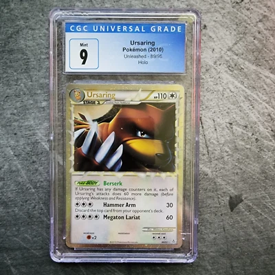 CGC 9 Ursaring 89/95 Prime Holo Pokemon Unleashed - Image 1 of 2