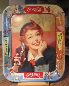 Vintage 1950’s Coca Cola Serving Tray "Thirst Knows No Season" Have A Coke! - Picture 1 of 12