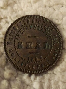 1956 North Little Rock AR Motorized Bicycle Seal / Stamp . - Picture 1 of 4