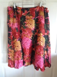 NWT Talbots Woman - Multi-colored - Lightweight - Floral Silk Skirt - Size 16W - Picture 1 of 1