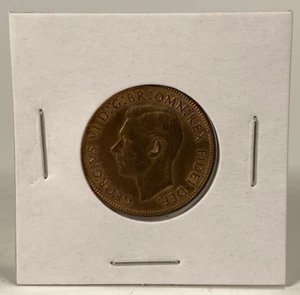 ENGLAND GB UK - 1952 1/2 Penny - George VI - Nice Sharp Details and Luster - Picture 1 of 4