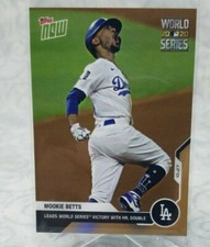 2020 Topps Now #479 Mookie Betts - Los Angeles Dodgers -  World Series