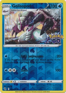 Golisopod 026/078 Pokemon Go Pokemon TCG Reverse Holo - Picture 1 of 1