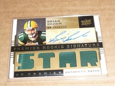 2008 Upper Deck Premier BRIAN BROHM AUTOGRAPH/AUTO JERSEY RC PACKERS 1/1 A4742