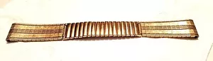 NOS Antique JB Champion Yellow Gold GT SS Stretch Watch Band 17.5 mm Straight #0 - Picture 1 of 10