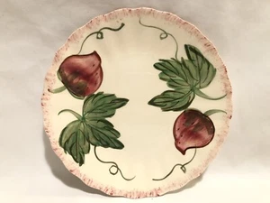Blue Ridge Southern Potteries? Red Strawberries/Green Vines/Red Rim-Bread Plate - Picture 1 of 10
