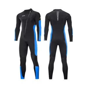 3MM Neoprene Wetsuit Men OnePiece Suits Keep Warm Surf Scuba Diving Suit Fishing - Picture 1 of 14