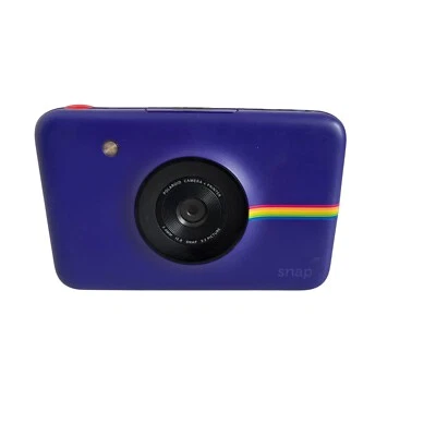 Polaroid Snap Instant Print Digital Camera Rainbow Logo Purple w/ Charger - Image 1 of 4
