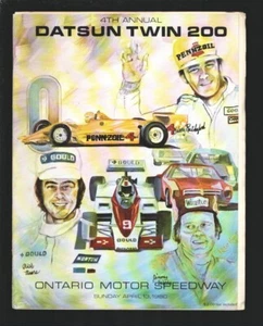 Sports Pub: Ontario Motor Speedway USAC Auto Race Program 4/13/1980--Datsun T... - Picture 1 of 1
