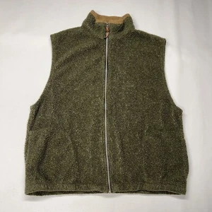 Field and Stream Sherpa Weste Herren XL grün ärmellos Vlieskragen Made in USA - Bild 1 von 15