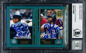 Albert Pujols & Ichiro Suzuki 2001 Topps RC Gem 10 Auto 01 ROY Beckett 14128980 - Picture 1 of 5
