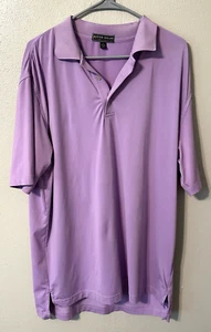 Peter Millar Summer Comfort Polo Shirt Mens Large Purple Golf Performance - Picture 1 of 4