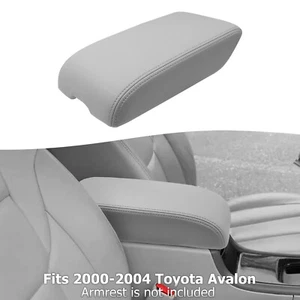 Fits 2000-2004 Toyota Avalon Leather Center Console Lid Armrest Cover Gray - Picture 1 of 10