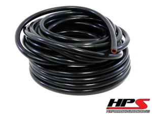 HPS High Temp 5/16" ID (8mm) Reinforced Silicone Heater Hose Black 50 Feet Roll - Picture 1 of 2