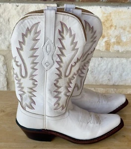 Old West Western Style Cowboy Boot White Woman’s Size 5D - Picture 1 of 7