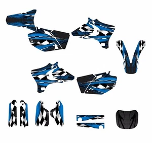 2003 2004 2005 YZ250F YZ450F Graphics decal sticker kit #3500-Blue - Foto 1 di 2